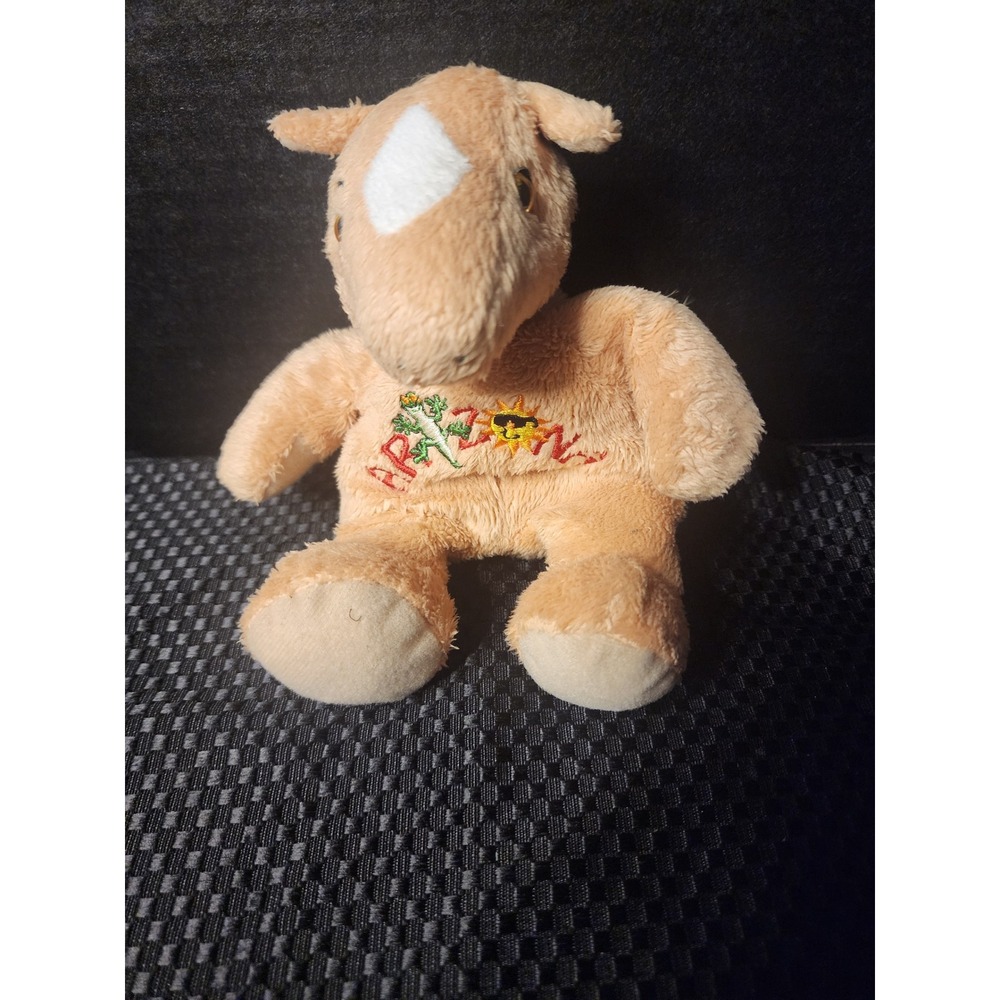Souvies Arizona Souvenir Plush Horse Tan Stuffed Animal Lizard Sun 6 Inch